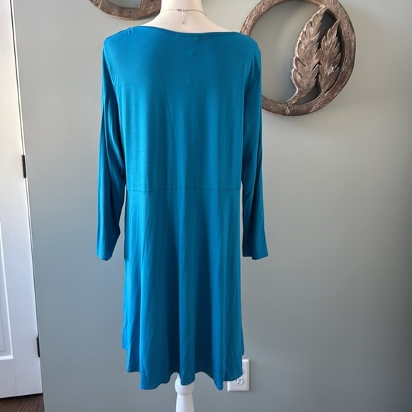 New with tags Eileen Fisher blue tunic size L - Picture 6 of 11